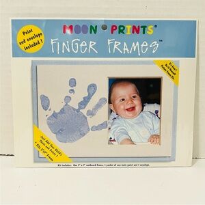 FINGER FRAME (5 x7") by Moon Prints Children Arts Craft Handprint Photo Boys